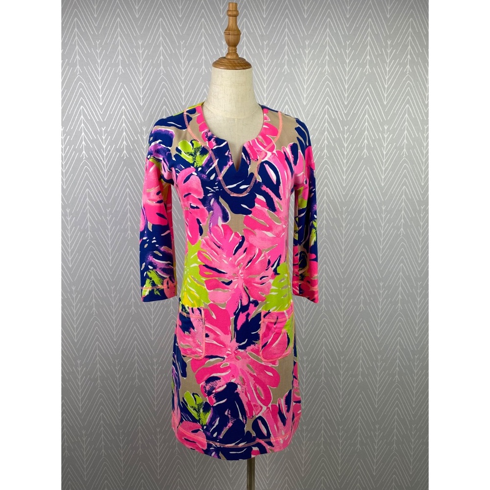 LILLY PULITZER Joyce Dress UPF 50+ in Under the Canopy Print.